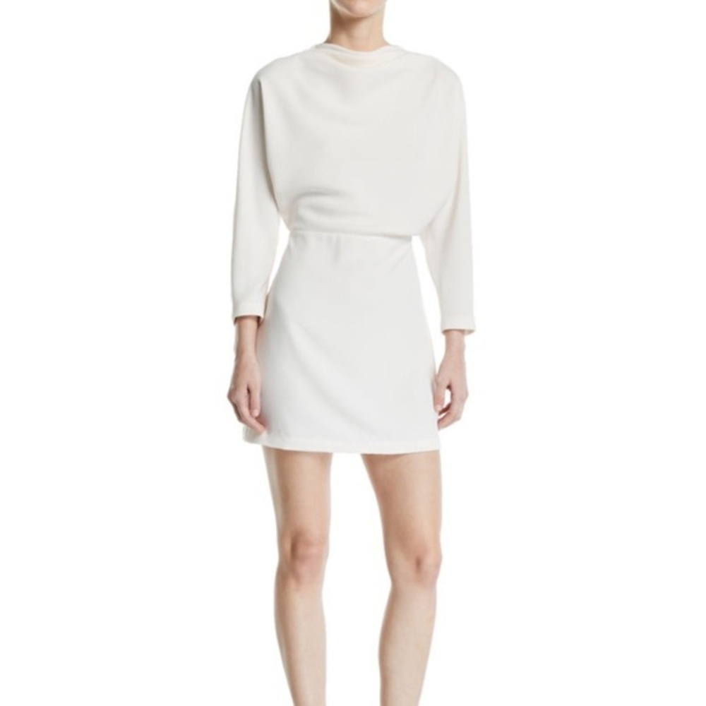 NEW A.L.C. Marin Dolman Sheath Dress Ivory Lined 0